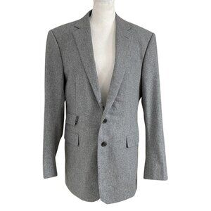 RALPH LAUREN BLACK LABEL MEN'S MADE IN ITALY GREY WOOL BLEND BLAZER SUIT - 40R